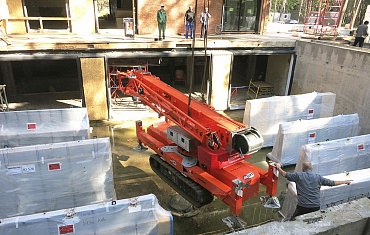 Перемещение крана на объект строительства